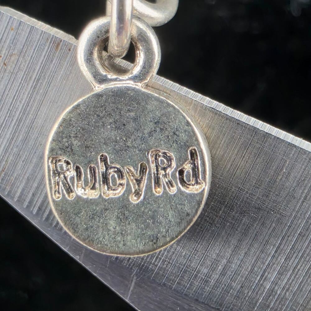 Authentic Signed Ruby Rd Silver Tone & Turquoise Statement Jewelry - Picture 5 of 5